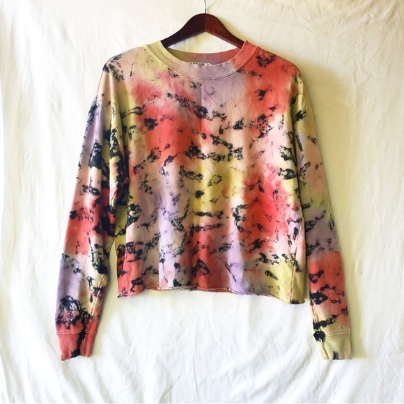 ANTHROPOLOGIE | LETLUV ZOEY TIE-DYE SWEATSHIRT SMALL - Picture 5 of 8